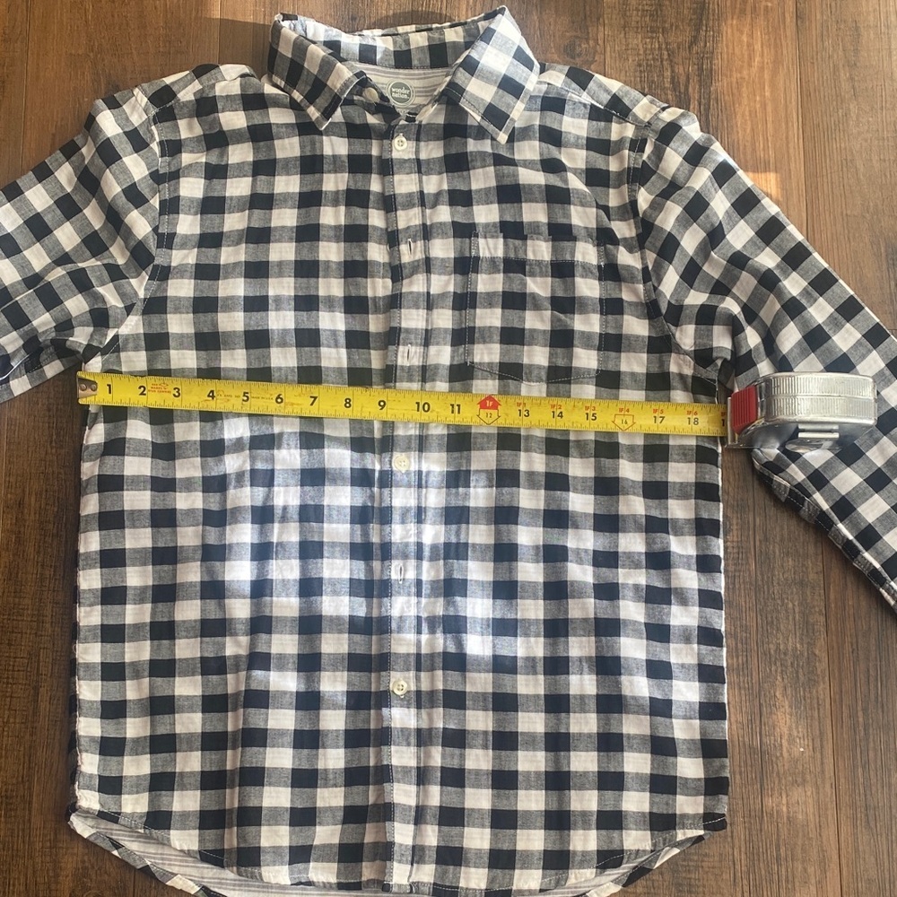 Bundle Wonder Nation Black and White Plaid Shirt - Picture 9 of 16